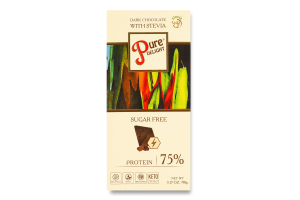 Шоколад 75% чорний з протеїном Pure Delight к/у 90г