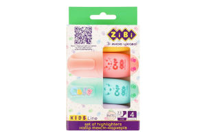 Набор текст-маркеров пастельных №ZB.2701 Cute Kids Line ZiBi 1шт