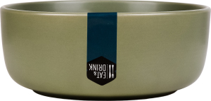 Миска Eat&Drink оливкова 15см