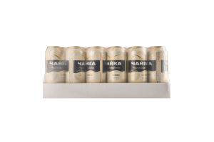 Пиво 500мл 4.1% світле фільтроване пастеризоване М'яке Чорноморська Чайка з/б