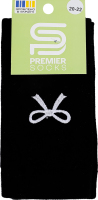 Гольфи дит Premier socks вишит бантик чорн р.20-22