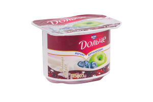 Йогурт 3.2% двухслойный Черника-яблоко Дольче ст 115г
