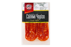 Колбаса Салями Чоризо Алан с/в в/с в/у 0.08кг