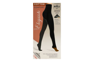 Колготки жіночі Elegante El Cotton 300den 2 nero