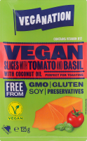 Скибочки веганські Veganation з томатом та базилік