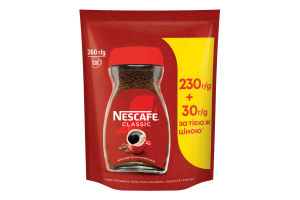 Кофе растворимый гранулированный Classic Nescafe д/п 260г