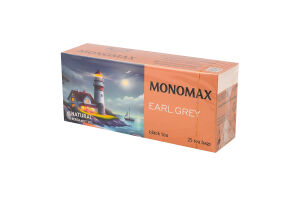 Чай чорний цейлонський байховий дрібний з бергамотом Earl Grey Monomax к/у 25х2г