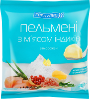 Пельмени замороженные с мясом индюков Геркулес м/у 400г