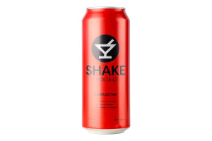 Напиток слабоалкогольный 500мл 7% сильногазированный Pornstar Cocktails Shake ж/б