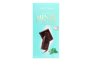 Шоколад чорний з смаком м"яти 70% 100г Метр Трюффо