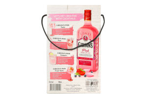 Набір Джин Pink 37,5% 0,7л+Бокал коробка Gibson's