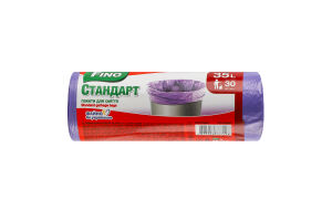 Пакеты для мусора 35л Стандарт Fino 30шт