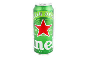 Пиво 500мл 5% светлое фильтрованное пастеризованное Original Heineken ж/б