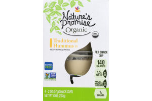 Nature's Promise Organic Traditional Hummus - 4 CT