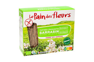 Хлібці з гречки безглютенові органічні LePaindesFleurs к/у 150г