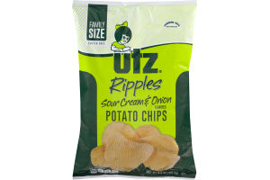 Utz Ripples Sour Cream & Onion Potato Chips Family Size