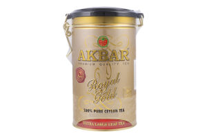 Чай черный цейлонский крупнолистовой Royal Gold Akbar ж/б 150г
