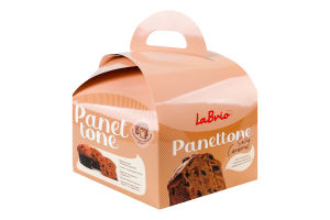 Панетоне карамельний з солоною карамеллю, родзинками та цукатами LaBrio к/у 0.65кг