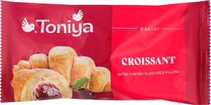 Круасан з фруктовим наповнювачем з ароматом вишні Вишня Toniya м/у 60г