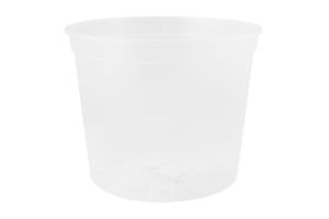 Вазон д/квітів дренажний прозорий 25*20см Алеана