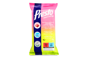 Салфетки влажные Presto Весна д/уборки универсал
