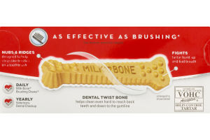 Milk Bone Advanced Oral Care Brushing Chews Daily Dental Treats SM/MED - 7 CT