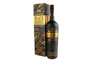 Бренди 0.7л 40% виноградный выдержанный Reserve Black Barrel Aznauri к/у