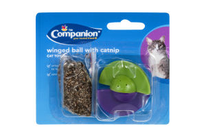 Companion Cat Toy Winged Ball with Catnip