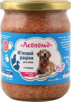 Корм д/собак М"ясний раціон Класична серія з птицею 460г твіст/б Леопольд