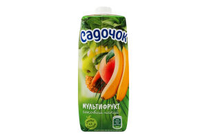 Напиток соковый с мякотью пастеризованный Мультифрукт Садочок т/п 500мл