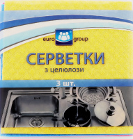 Серветка целюлозна Еврогруп 3 шт