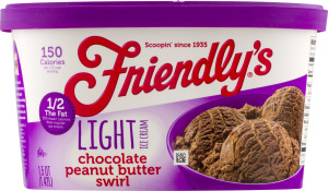 Friendly's Light Ice Cream Chocolate Peanut Butter Swirl