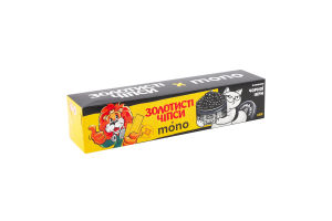 Чипси картопляні зі смаком чорної ікри Mono Золотисті к/у 100г