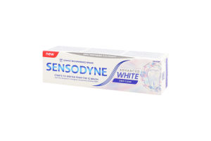 Паста зубная с фтором Глубокая очистка Усовершенствованное отбеливание Sensodyne 75мл