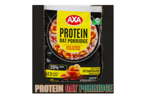 Каша овсяная протеиновая с бананом и вкусом карамели с подсластителями Axa м/у 40г