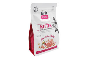 Корм сухой для котят Fresh Chicken&Turkey Kitten Care Brit м/у 400г
