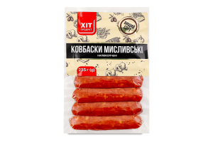 Колбаски Охотничьи Хіт продукт п/к в/с в/у 235г