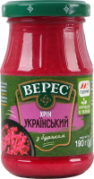 Хрін з буряком нестерилізований Український Верес с/б 190г