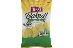 Herr's Baked! Sour Cream & Onion Potato Crisps