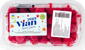 Малина фасована Vian2021 лоток 250г