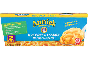 Annie's Homegrown Macaroni & Cheese Cups Rice Pasta & Cheddar - 2 PK