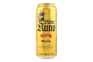 Пиво Ritter Kuno Weizen 0,5л з/б 5,4% И231 (Німеччина)
