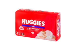 Трусики-подгузники для девочек 6-11кг 3 Little Movers Pants Huggies 58шт