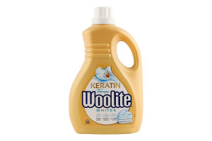 Засіб для прання рідкий для світлих та білих тканин з кератином Woolite 1.8л