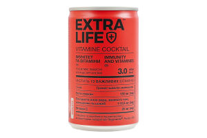 Напиток со стевией Иммунитет + витамины Vitamine сocktail Extra Life ж/б 150мл