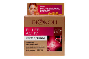 Крем денний від 55рок Filler Activ Professional Effect Біокон 50мл
