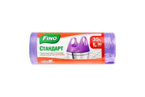 Пакети для сміття з ручками 35л Стандарт Fino 30шт