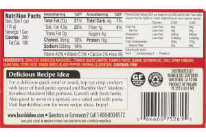 Bumble Bee Skinless Boneless Mackerel Fillets in Tomato Sauce