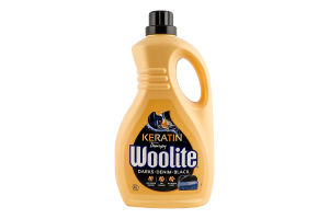 Засіб для прання рідкий для чорних та джинсових тканин з кератином Woolite 2.7л