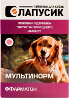 Добавка харчова д/котів та собак Мультинорм Загальнозміцнюючий комплекс 50таблеток Фарматон